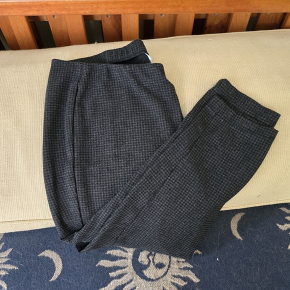 Jjill Black Ponte Checkered Leggins - Picture 4 of 5